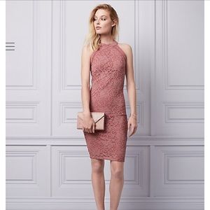 BNWT Le Chateau Pink Halter Cocktail Dress XS